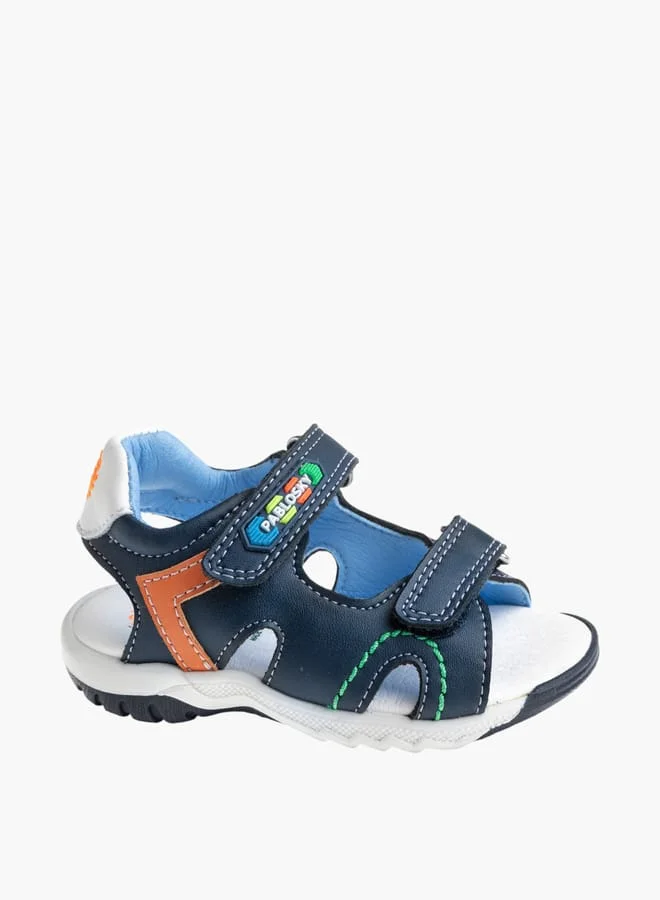 Pablosky Boys Strap Sandals With Hook And Loop Closure