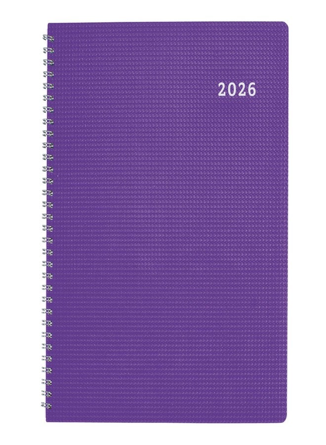 براونلاين مخطط براونلاين® 2026 ديرافليكس الأسبوعي، دفتر المواعيد، 12 شهرًا، من يناير إلى ديسمبر، تجليد حلزوني مزدوج، 11 بوصة × 8.5 بوصة، بنفسجي (CB950V.PUR-26) - Image 1