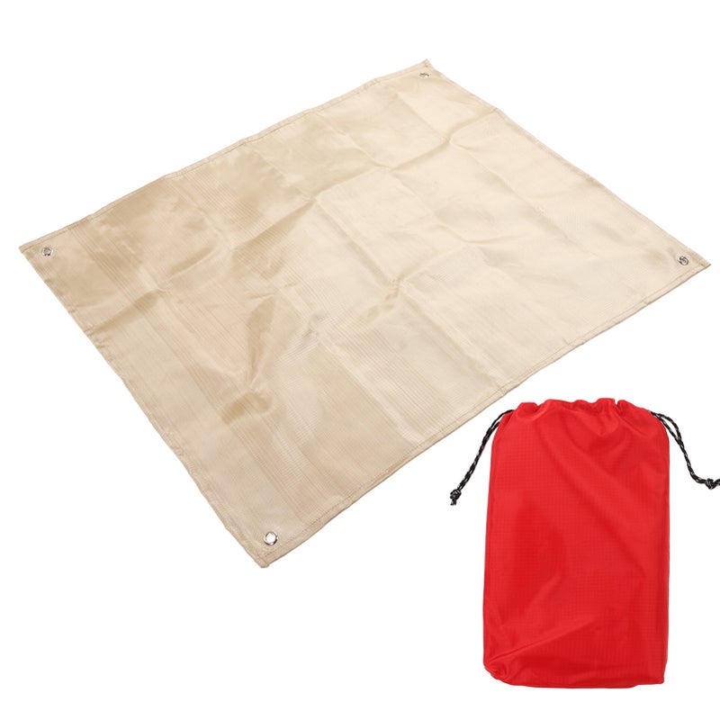 High Temp Heat Resistant Cloth Outdoor Glass Fiber Flame Retardant Pad Mat for Camping Barbecue - Image 1