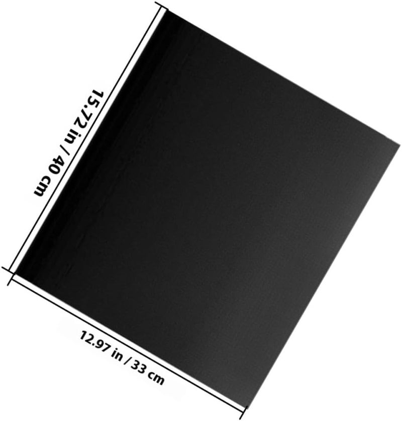 Heat-resistant Bbq Grill Mat Non-stick Baking Oven Liner 2pcs 330x400mm Thin Black Reusable Cooking Mats for Outdoor Patio and Indoor Oven Protection - Image 2