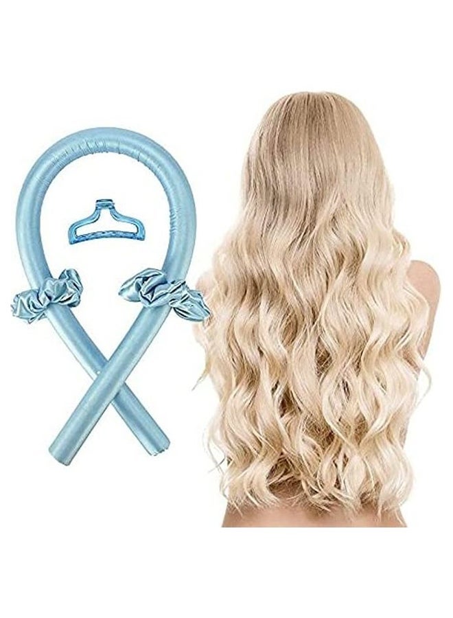 NIBEMINENT Heatless Curlers Hair Roller Set Blue - Image 3