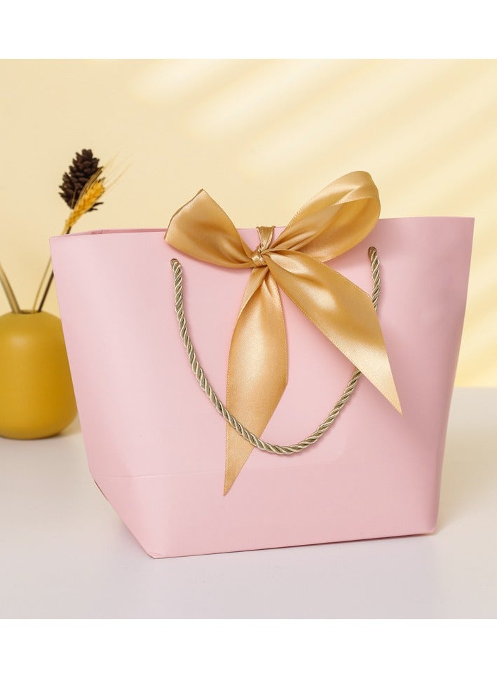 Gift Bags, Small Favor Bags, with Handles and Bow Ribbon, 28cmx 20cm x 10cm Waterproof Colorful Paper Gift Bags, for Baby Shower, Birthday, Wedding, Party, Festival, Holiday, 6 Colors - Image 4