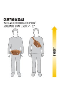 carhartt Carhartt Adjustable Waist, Durable, Water Resistant Hip Pack, Brown, One Size  - Image 4