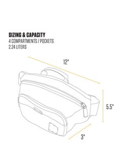 carhartt Carhartt Adjustable Waist, Durable, Water Resistant Hip Pack, Brown, One Size  - Image 2