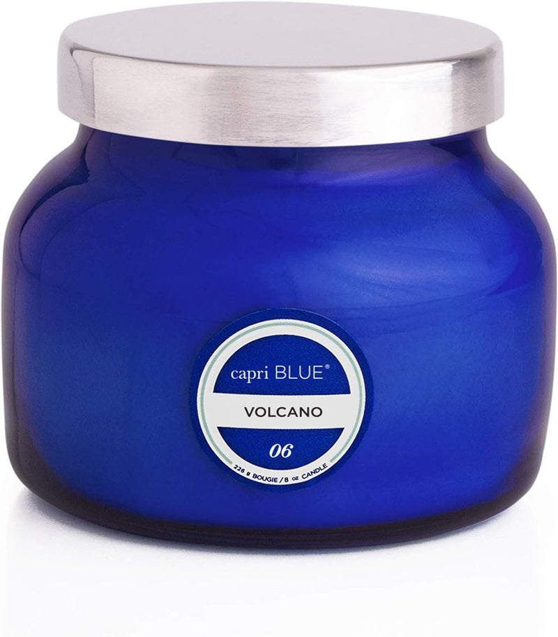 Capri Blue Petite Jar Volcano Blue Candle, 8oz - Image 1
