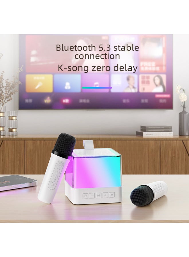 نيوترل سماعة بلوتوث K12 مع ميكروفون لاسلكي، مجموعة كاريوكي للعائلة، نظام صوتي متكامل لـ KTV، موديل Y1BT2301 - Image 2