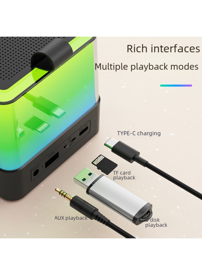 نيوترل سماعة بلوتوث K12 مع ميكروفون لاسلكي، مجموعة كاريوكي للعائلة، نظام صوتي متكامل لـ KTV، موديل Y1BT2301 - Image 4