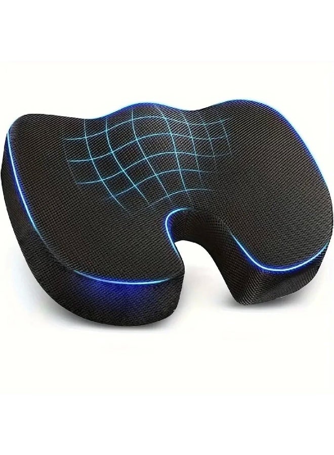 MostNow Seat Cushion, Memory Foam Seat Cushion, Office Chair Car , Non-Slip Butt Pillow Memory Foam Coccyx Cushion, Cushion for Tailbone Pain Sciatica & Back Pain Relief - Image 1