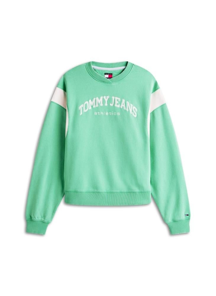 TOMMY JEANS Contrast Logo Embroidery Boxy Sweatshirt - Image 5