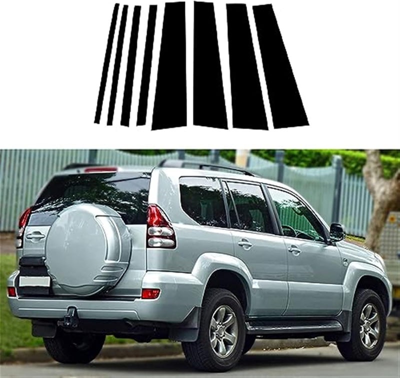 Wivplex Glossy Black Car Window Trim Cover for Toyota and Lexus - Image 3