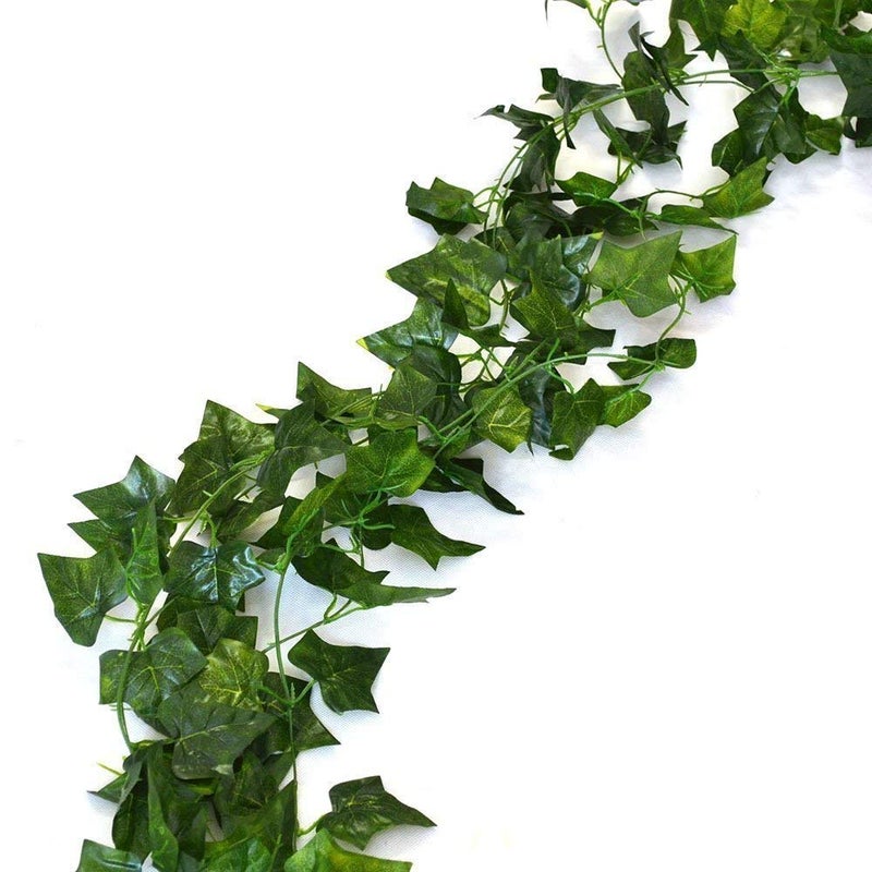 168 feet Fake Foliage Garland Leaves Decoration Artificial Greenery Ivy Vine Plants for Home Decor Indoor Outdoors Ivy Leaves