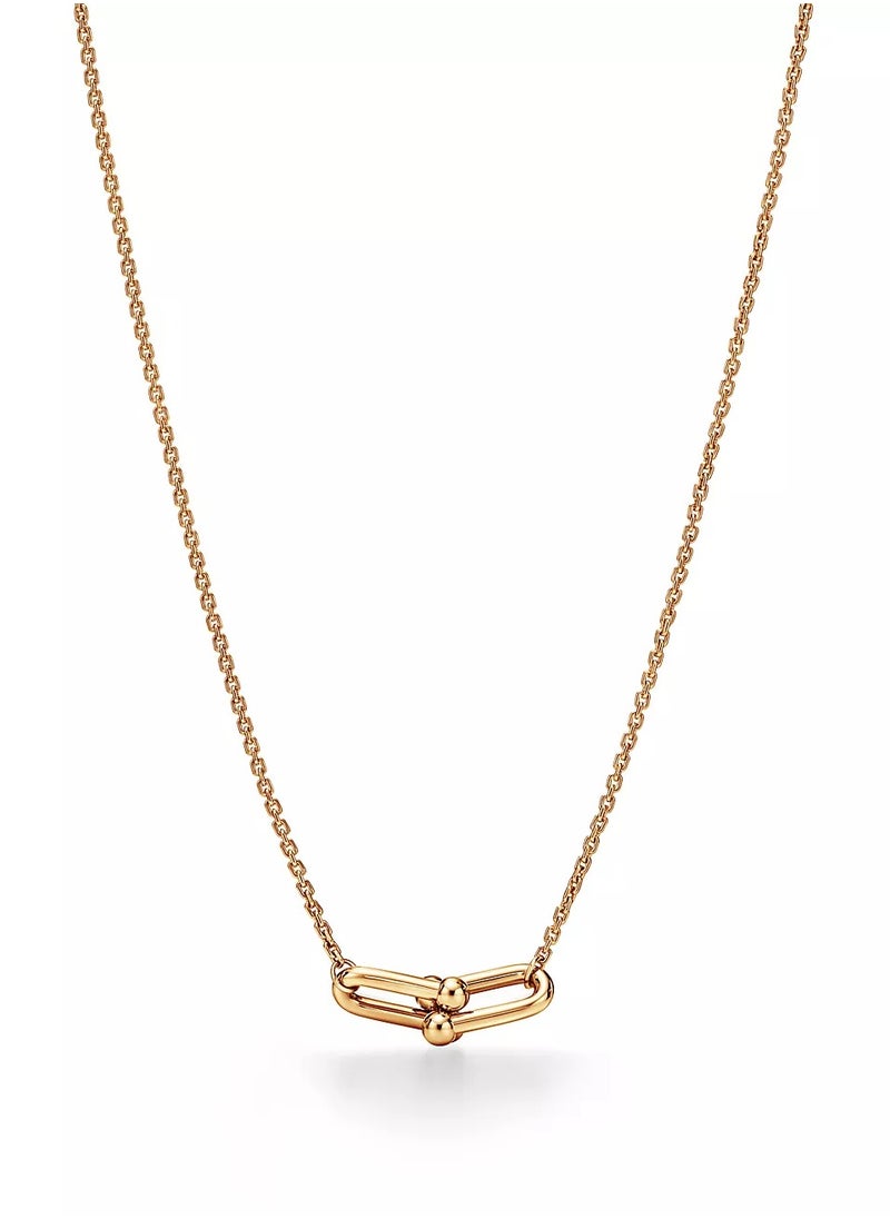 Tiffany HardWear Small Double Link Pendant in Yellow Gold