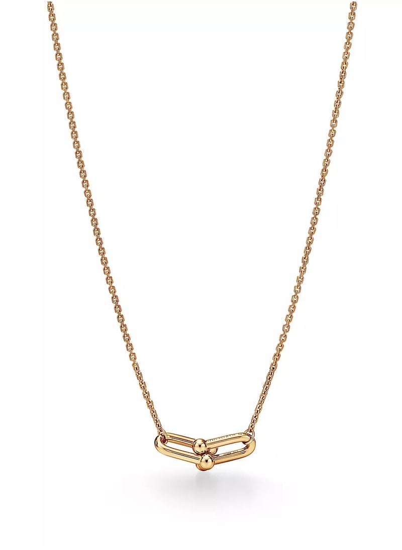 Tiffany HardWear Small Double Link Pendant in Yellow Gold