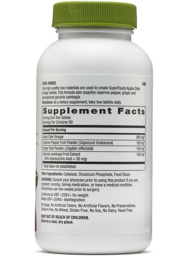 GNC Superfoods Apple Cider Vinegar - Image 2