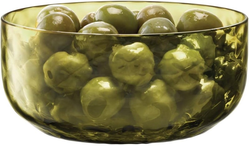 BS B&S Dapple Glass Bowl 12cm Water Blue - Elegant Textured Design - Ideal for Serving Olives, Snacks, or Desserts - Durable Decorative Tableware for Home & Entertaining (Wood Land - Image 3