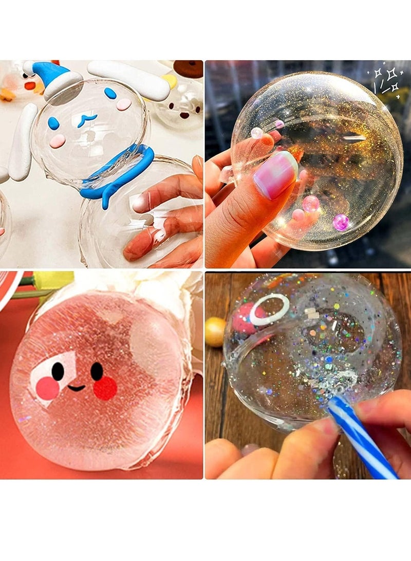 SYOSI Nano Tape Bubbles Kit, Double Sided Tape Magic Plastic Bubbles Balloon, Nano Tape Bubble Kit for Kids, Party Favors and Fidget Toys for Girls Boys Kids - Image 2