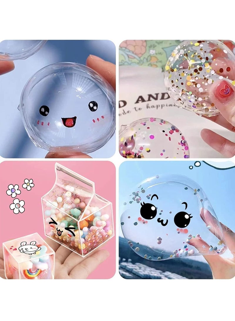 SYOSI Nano Tape Bubbles Kit, Double Sided Tape Magic Plastic Bubbles Balloon, Nano Tape Bubble Kit for Kids, Party Favors and Fidget Toys for Girls Boys Kids - Image 5