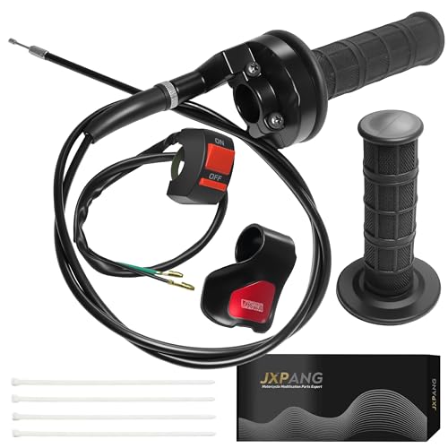 JXPANG Universal Mini Bike Throttle Assembly&Cable Kit | Direct Replacement for Coleman BT200X,CT200U/EX,MB200&Predator 212cc/196cc Engines | Fits Most 7/8" Handlebar Mini Bikes with Cruise Control (Black) - Image 1