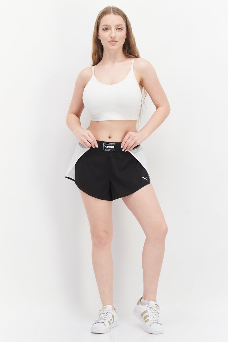 PUMA شورتات تدريبية للنساء، مناسبة، تدفق، أسود - Image 4