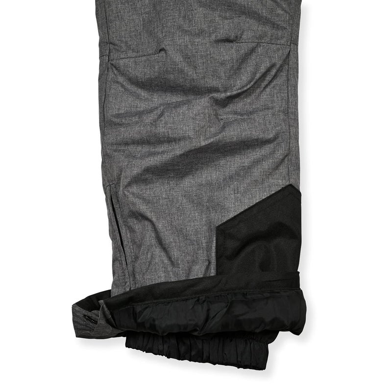 Arctic Quest Boys Girls Unisex Classic Ski & Snow Bib Overall Winter Snowsuit Water-Resistant Windproof Outdoor Rain Bib, Grey Heather, 10-12 - Image 3