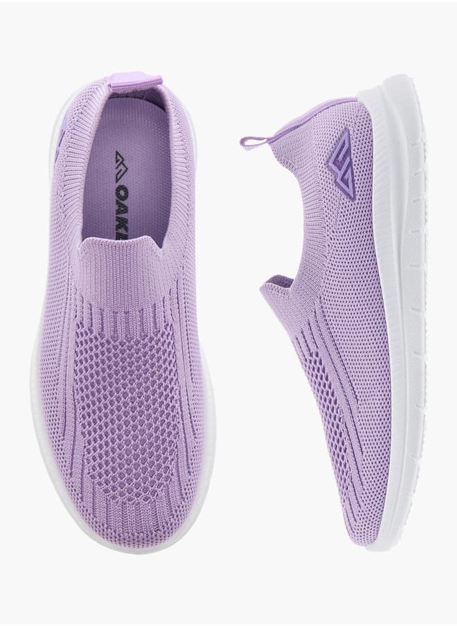 Oaklan by Shoexpress Girls Pull Tab Detail Slip-On Sneakers  - Image 2