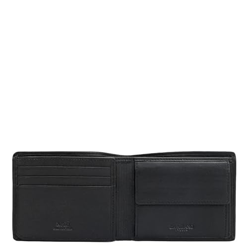 Da Milano RFID Protected Leather Wallet for Men – Black – Genuine Leather Bifold Wallet with 6 Card Slots, 2 Compartments & Pocket - Image 3