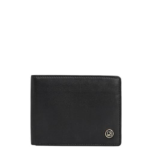 Da Milano RFID Protected Leather Wallet for Men – Black – Genuine Leather Bifold Wallet with 6 Card Slots, 2 Compartments & Pocket - Image 1