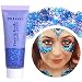 Paminify Blue Face Glitter Gel4th of July Accessories Independent Day Body Glitter GelFourth of July Outfits for WomenSparkling Hair Chunky Glitter Music Festival Rave Sequins50ML - Image 2