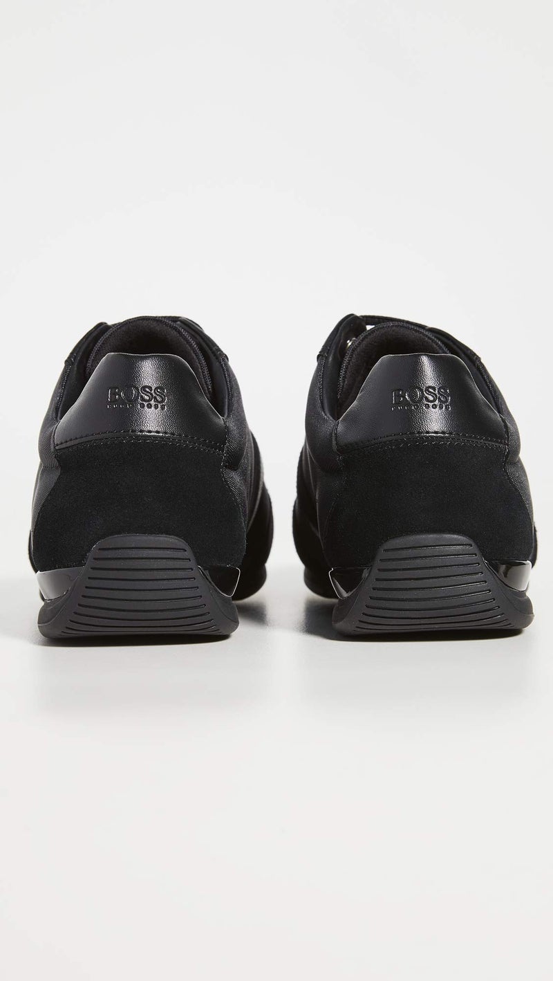 BOSS Men's Saturn Sneakers, Black, 10 Medium US - Image 3