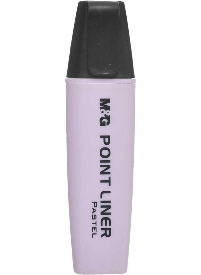 M&G Pastel Highlighter Pen with Chisel Tip, Purple - Image 1
