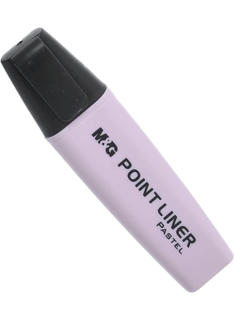 M&G Pastel Highlighter Pen with Chisel Tip, Purple - Image 2