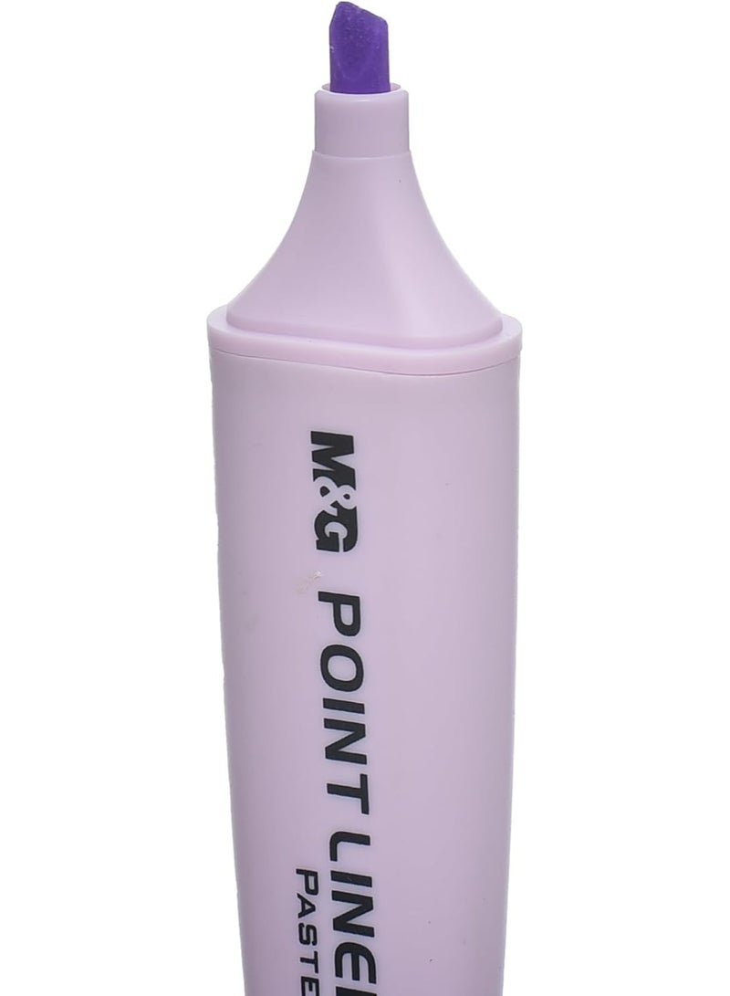 M&G Pastel Highlighter Pen with Chisel Tip, Purple - Image 5