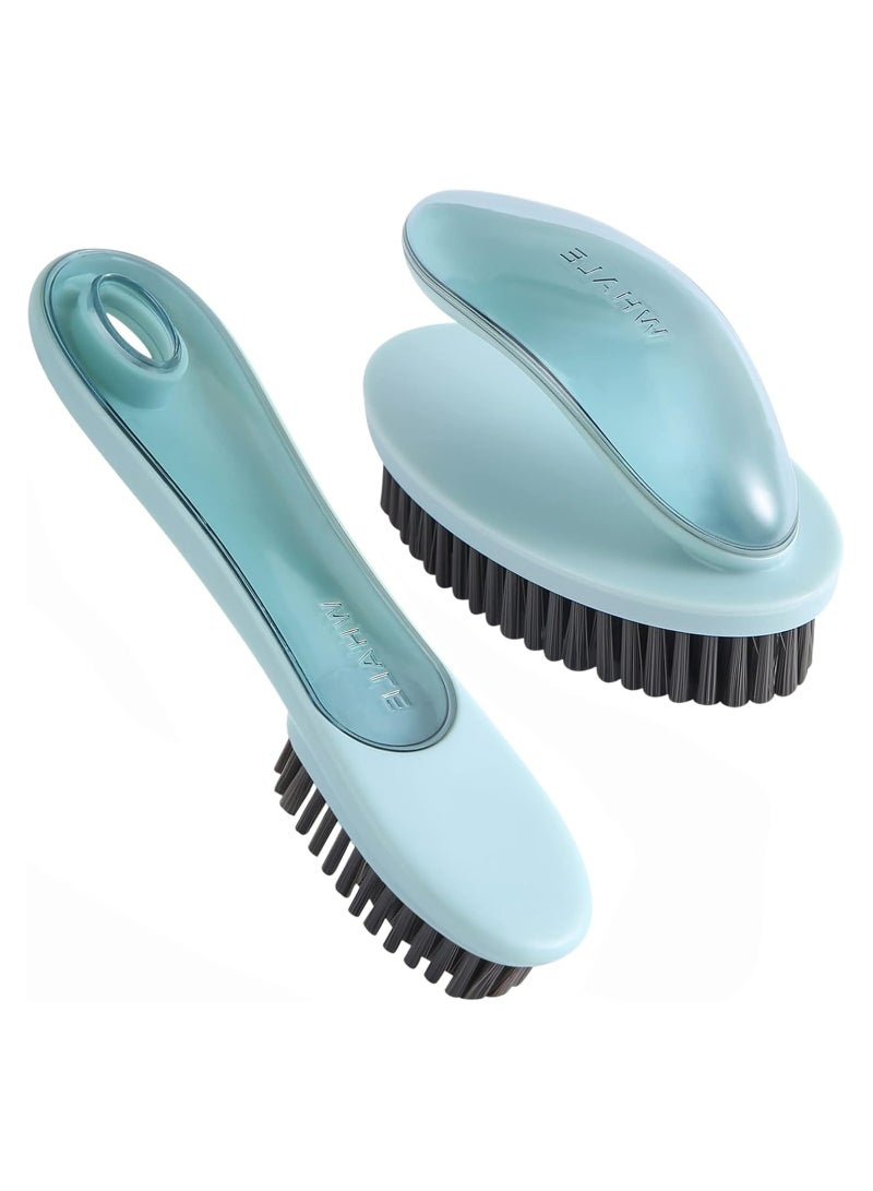 أوزيغالور 2 عبوة فراشي تنظيف الغسيل الناعمة - فراشي تنظيف البقع للملابس والأحذية والأقمشة (أزرق) - Image 1