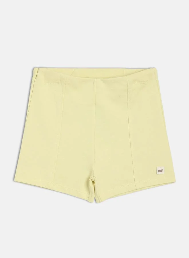 MINIKLUB Girls Plain Cotton Knitted Shorts