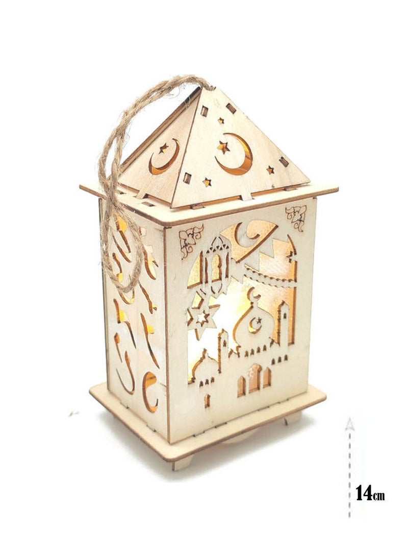 سي او أرماء اضاءة ال اي دي تعليقة خشبية تحوي عبارة رمضان كريم مناسبة لاجوار رمضان - Image 4