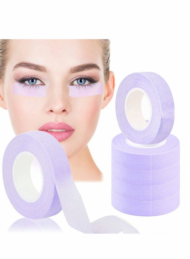Generic Eyelash Tape, Lash Tape for Eyelash Extension, Non-Woven Fabric Lash Tape Adhesive Breathable Micropore Fabric Medical Tape for Eyelash Extension Supply Tape, Total 6 Rolls, Purple  - Image 1