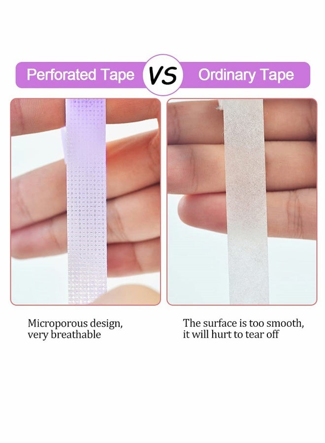 Generic Eyelash Tape, Lash Tape for Eyelash Extension, Non-Woven Fabric Lash Tape Adhesive Breathable Micropore Fabric Medical Tape for Eyelash Extension Supply Tape, Total 6 Rolls, Purple  - Image 3