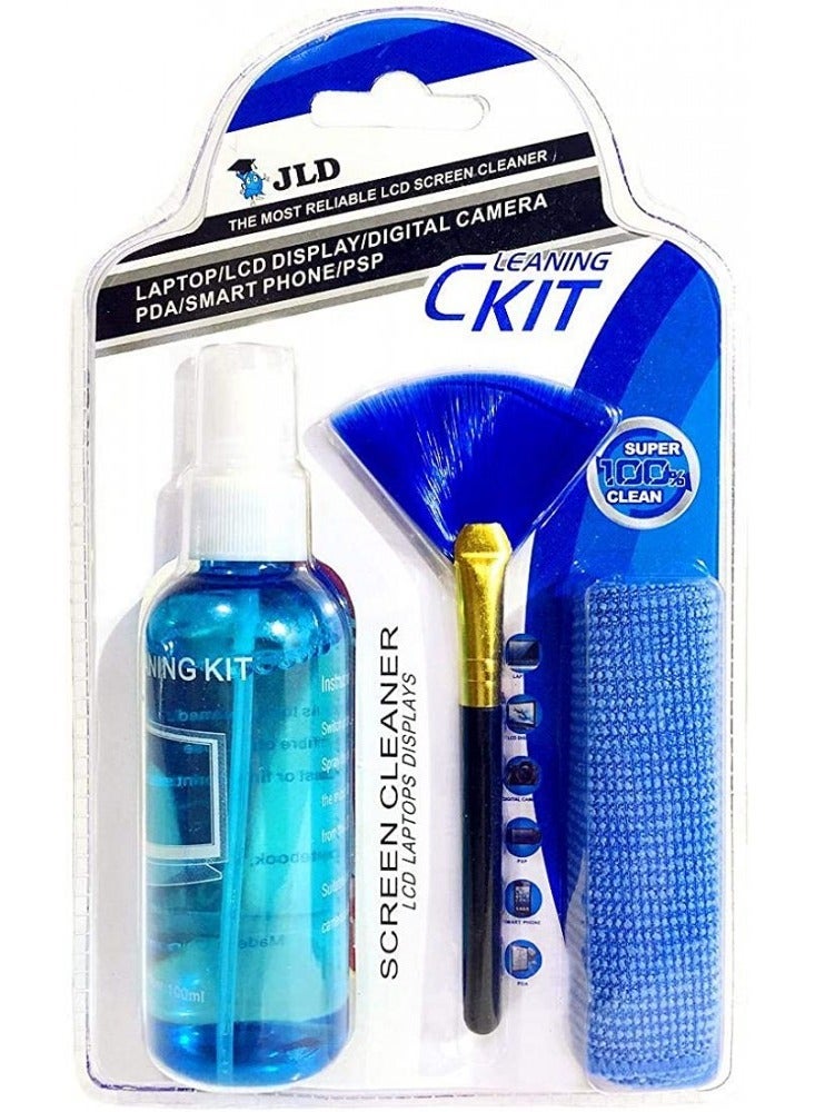 JLD 3 in 1 Gel Screen Cleaning Kit for LCD Laptop Displays Mobile and PSP 100ml Bundle - Image 2