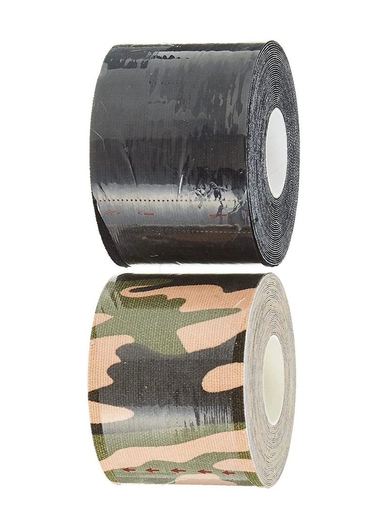 Generic COOLBABY 2Pc Tape MUScle Bandage 5Cm X 5M Sports Kinesiology Tape Roll Cotton Elastic Adhesive Strain Injury MUScle Sticker - Image 1