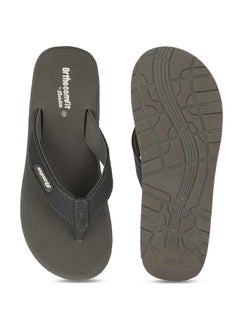 Bata Bata Men ORTHORISE Grey Flip Flops, Size- 8  - Image 4