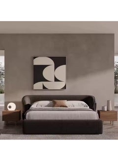 Poppins Home Modern Upholstered Bed  Stylish Fabric Bed for Villas & Apartments 