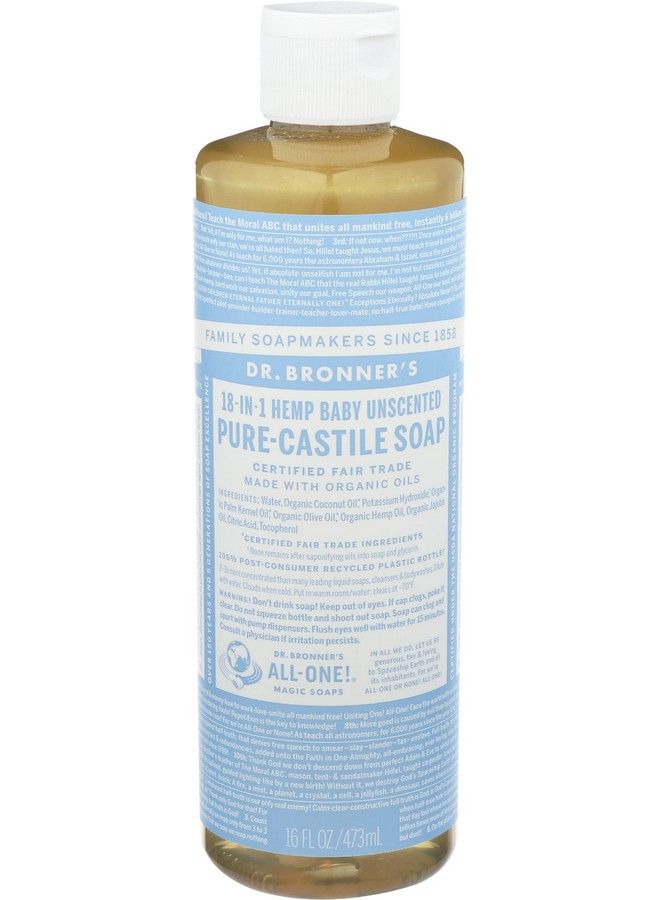 Dr. Bronner's Dr Bronner Soap Liq Cstle Baby Unscented - Image 1