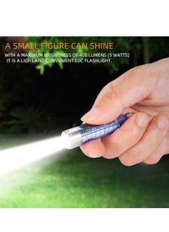 AloneFire ALONEFIRE S11 Small Powerful Mini Keychain LED Flashlight Tactical Portable Bright Pen Torch SST20 LED USB Rechargeable IP65 Waterproof Multi Function for Emergency with Built-in Battery(Green)  - Image 5