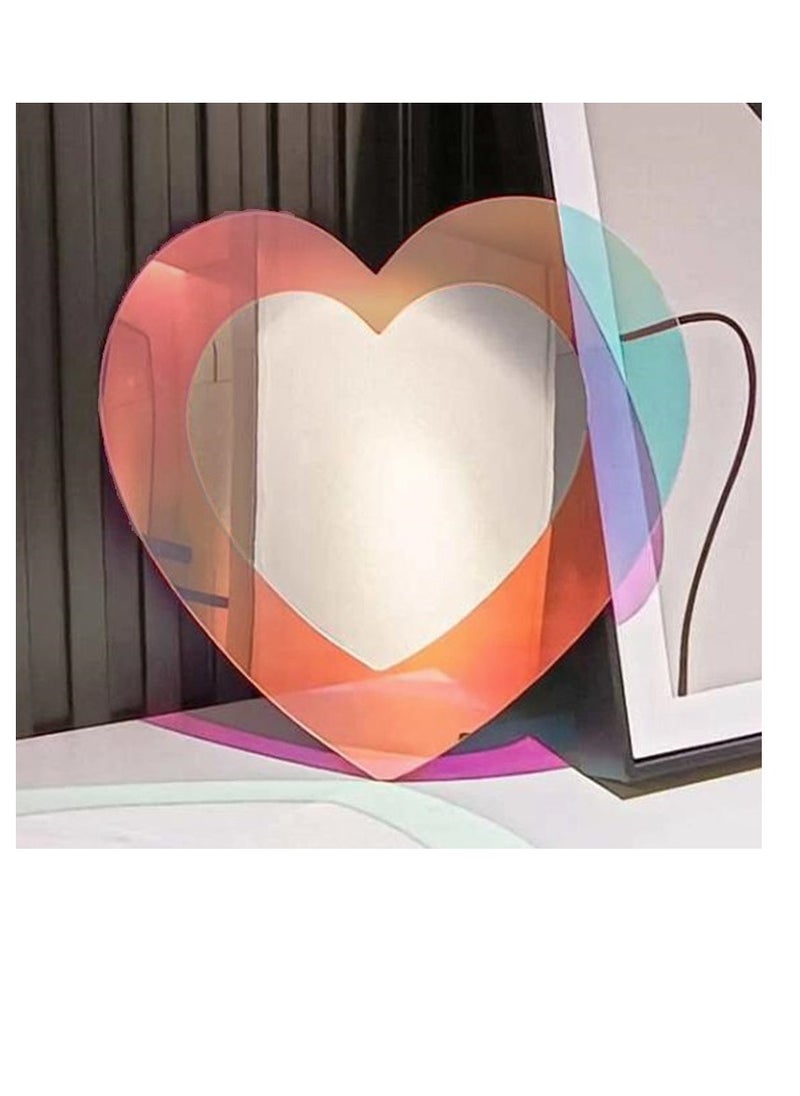 Irregular Wall Mirror Wavy Acrylic Room Decor Aesthetic Amorphic Vanity Retro For Bedroom Living Bathroom Entryway (Love Shape 30X28Cm) - pzsku/Z07E0773C6C0740C23893Z/45/_/1732263244/704304b7-4128-40aa-8eae-9b8266505855