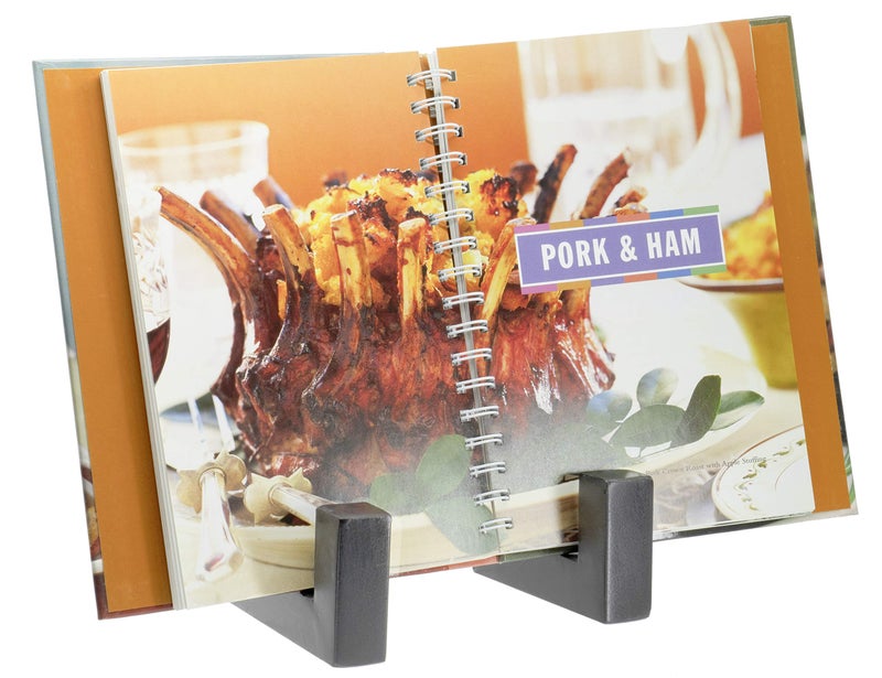 Red Co. 8â€ Tall Industrial-Style Metal Photo Frame Holder & Plate Display Stand Easel, Matte Black - Image 2
