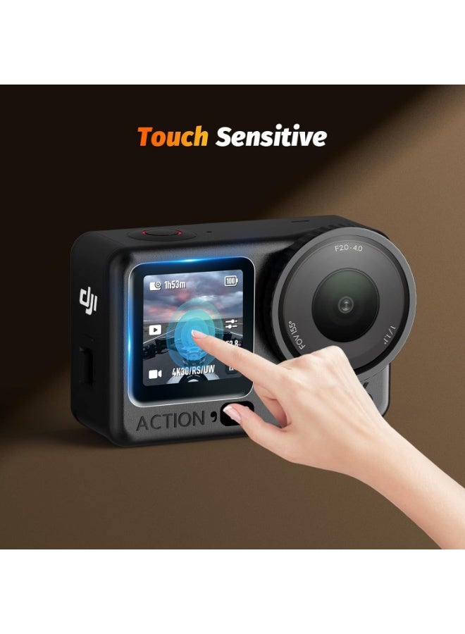 AMAZEAR Lens Screen Protector for DJI Osmo Action 6 Accessories, Action6 Pro Tempered Glass Screen Protector OLED Display, Full Protection, Ultra HD, 9H Hardness, Scratch Resistant - Image 5