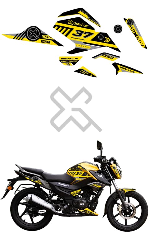Grayfixx Drift Beast Edition Half Body Sticker for Raider 125 | Printed in Premium Vinyl with FPF(Fade Protection Film), Precut Sticker, Water Proof, Pack of 1 for Both Side-Self-Adhesive - Image 5