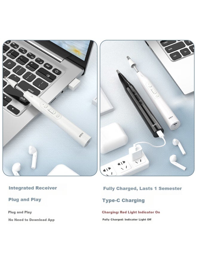 Whist While I6 Black Intelligent Page-turning Pen All-in Multimedia Laser Pointer Red Light Teaching Ppt Presenter Retractable Teaching Pointer Page-turning Suitable For Seewo Electronic Whiteboard Touch Writing Pe - Image 2