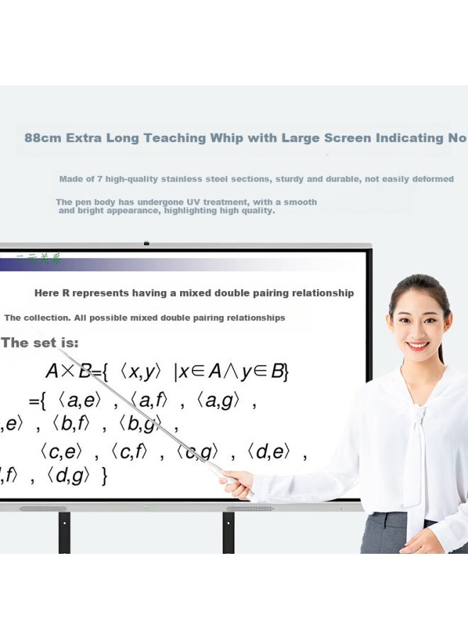Whist While I6 Black Intelligent Page-turning Pen All-in Multimedia Laser Pointer Red Light Teaching Ppt Presenter Retractable Teaching Pointer Page-turning Suitable For Seewo Electronic Whiteboard Touch Writing Pe - Image 3