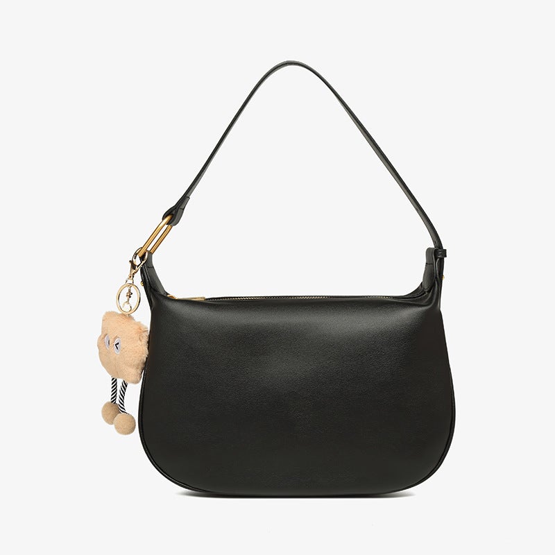 Genuine Leather Underarm Bag High-End Sense Bag Spring Women'S All-Match Shoulder Crossbody Bag New Style Women'S Bag Niche Dumpling Bag
